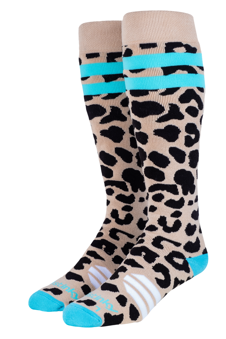 Knew socks with leopart patterns 